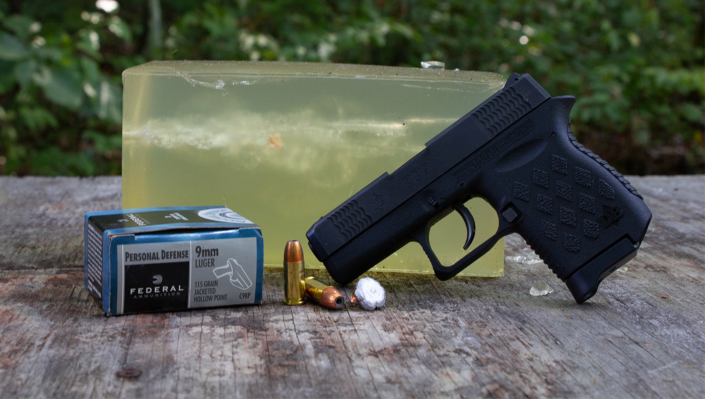 photo of 9mm handgun and ammo