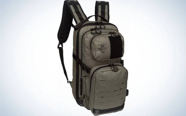 Samurai Tactical Seigyo Slim Tackle Backpack: Best fishing backpack with rod holders