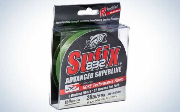 Sufix 832 is the best braided fishing line. (best fishing line for bass)