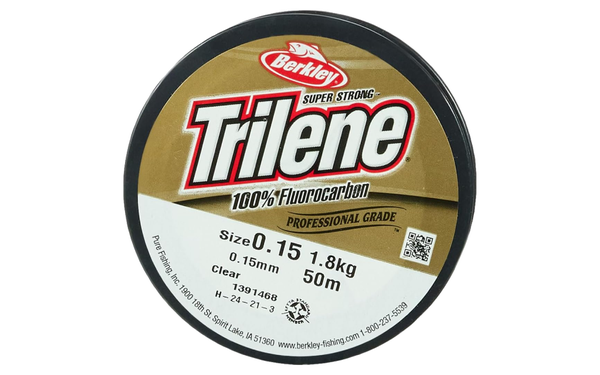 Berkley Trilene 100% Fluorocarbon Fishing Line on white background