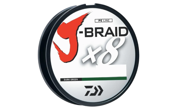 Daiwa J-Braid 8-Strand Braided Line on white background