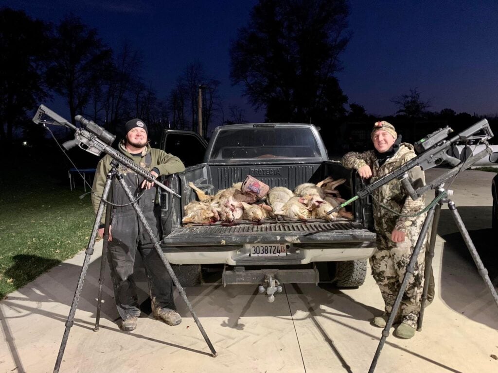 photo of coyote hunters