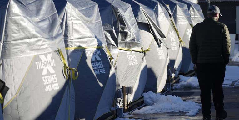 Ice-fishing Tents Shelter Colorado’s Homeless