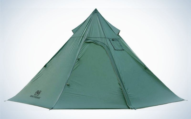 OneTigris Iron Wall Stove Tent is the best cold weather tent.