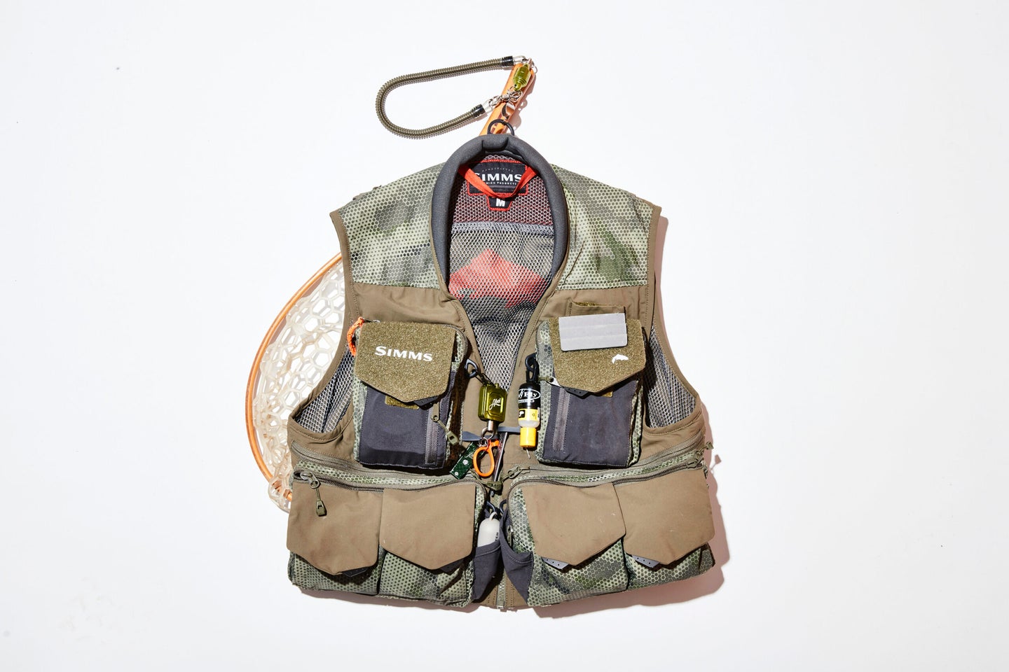 The author's fly-fishing vest comes in at just under 11 pounds.