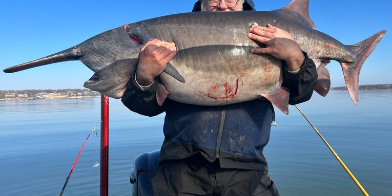 Oklahoma Anglers Catch 100-Pound Paddlefish on Grand Lake O’ The Cherokees