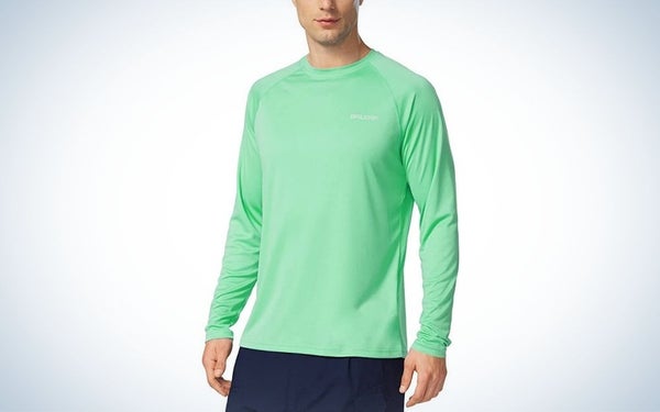 BALEAF Long-Sleeve Lightweight is the best budget fishing shirt.