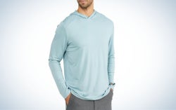 Free Fly Bamboo Shade Hoodie is the best fishing shirt for men.