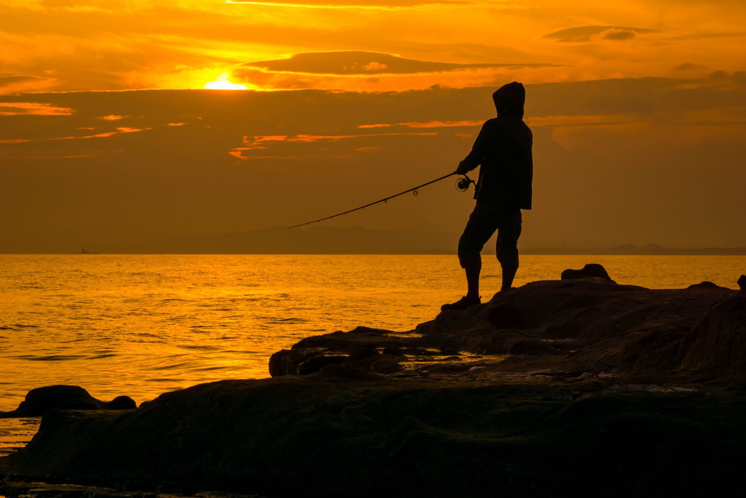 Bass Fishing Shirt for Men Long Sleeve Sun Protection UV UPF 30+ T