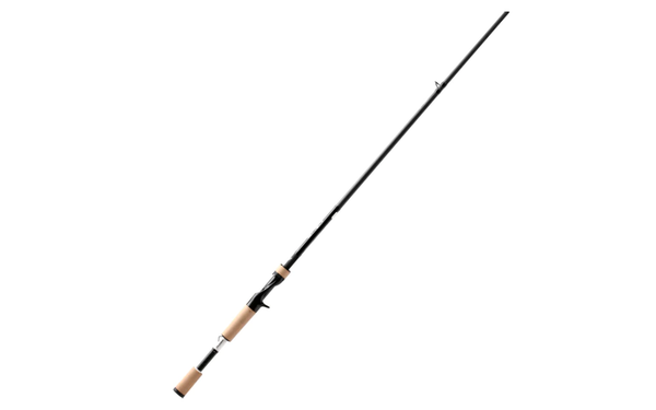 13 Fishing Omen Black Baitcast Fishing Rod on white background