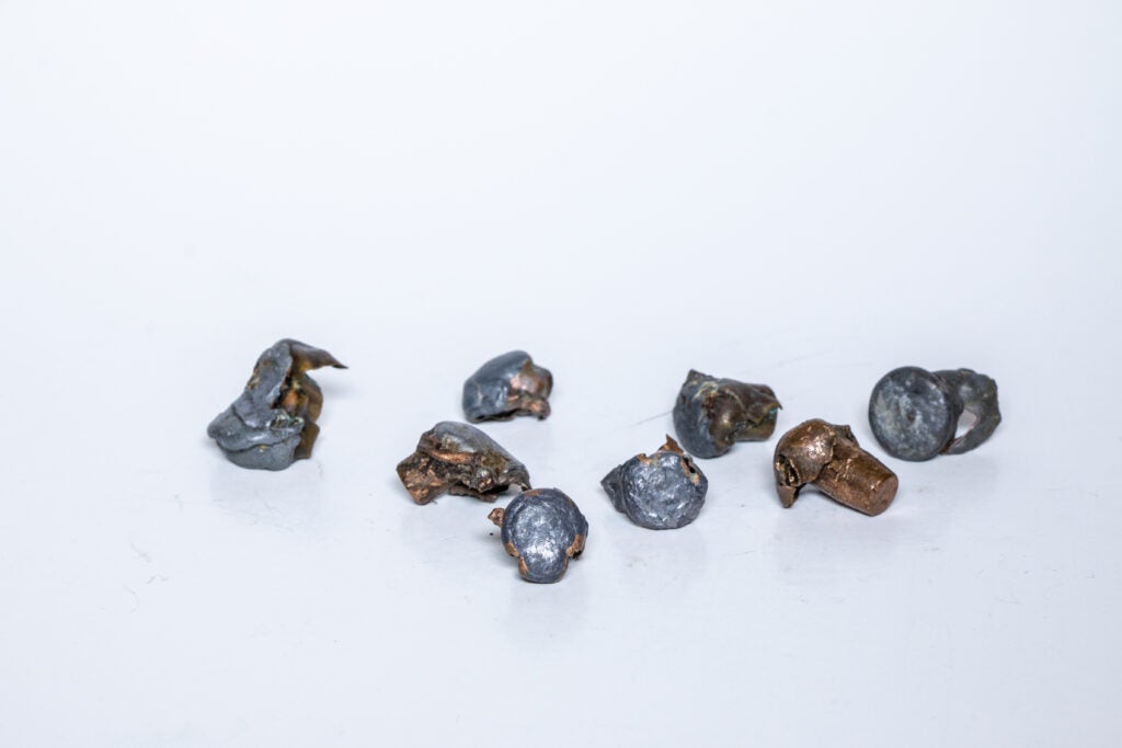 photo of fired rifle bullets