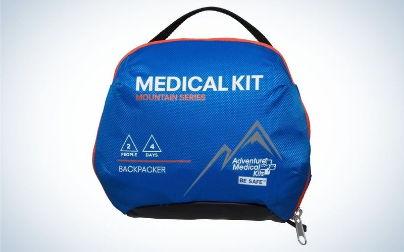 Adventure Medical Kit Mountain Series Backpacking is the best first aid kit for backpacking.