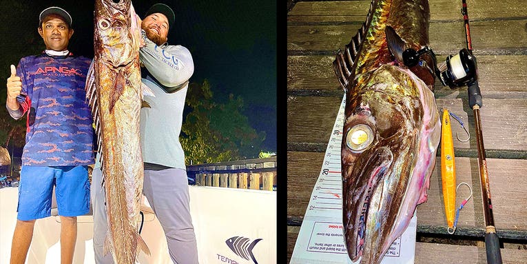 Angler Catches 31-Pound Pending World Record Black Snoek in the Maldives