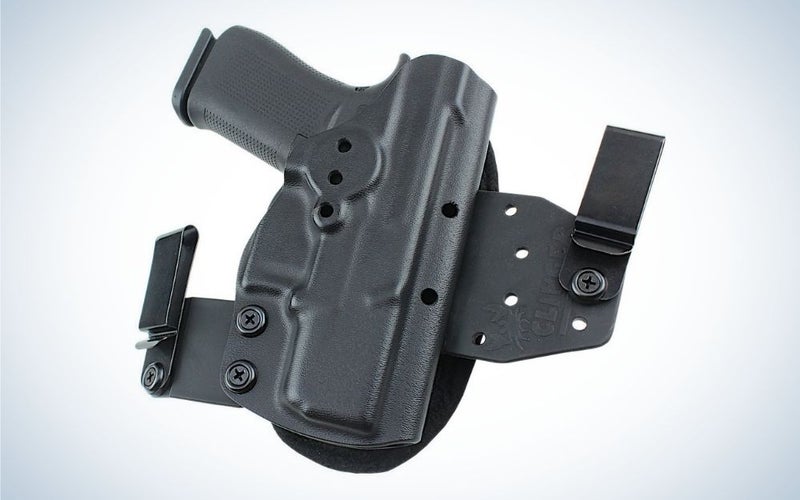 Clinger Holsters’ IWB/OWB Hinge is the best for concealed carry.