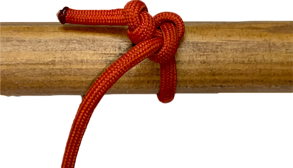 the last step on how to tie a jam knot