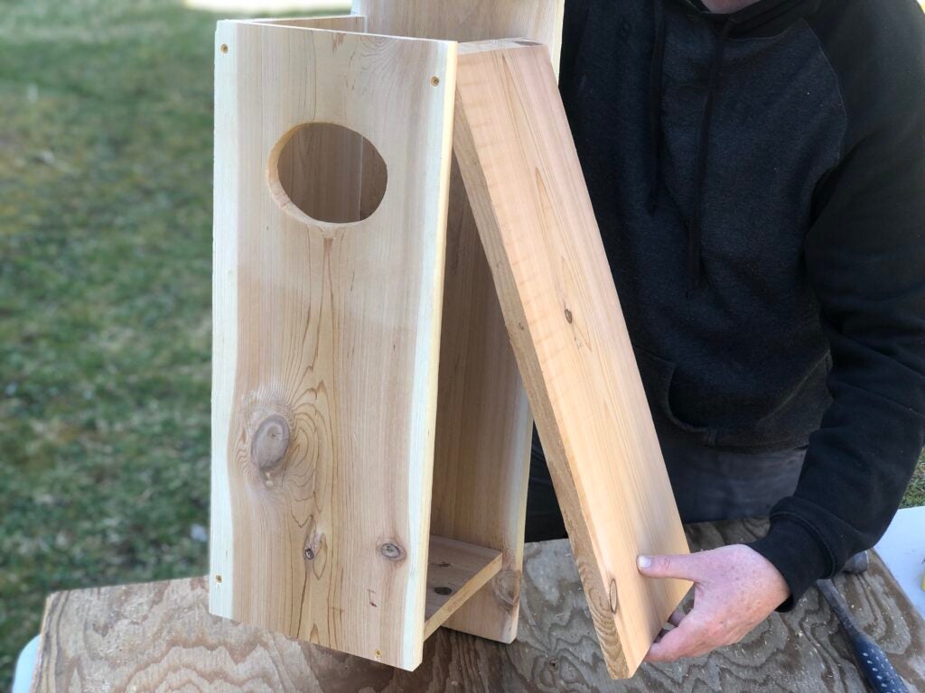 photo of wood duck box