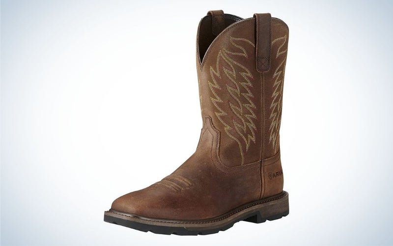 Ariat Men’s Groundbreaker Square Toe Work Boots are the most popular.