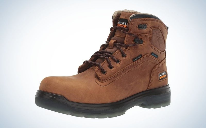Ariat Men’s Turbo H2O Work Boots are the best waterproof Ariat boots.