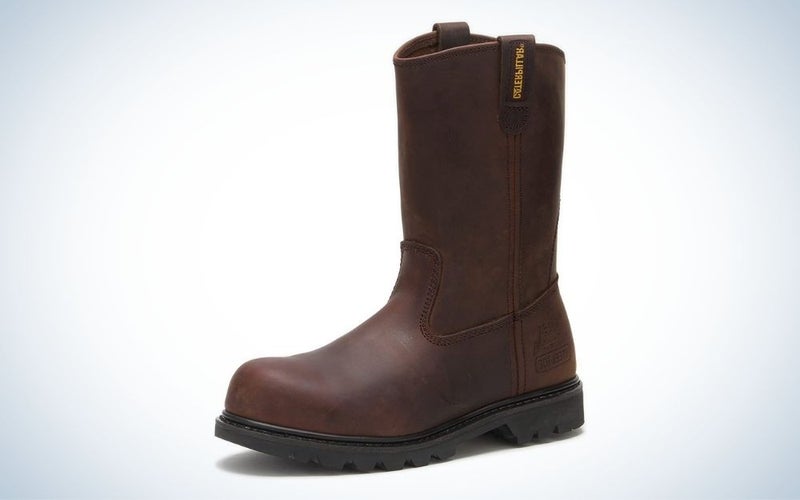 Cat Footwear Men's Revolver Construction Boot are the best slip on boots for landscaping.