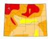 drought map in wyoming