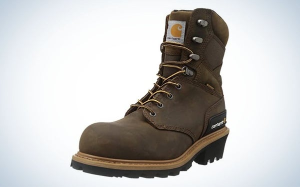 Carhartt Men's 8" Waterproof Composite Toe Leather Logger Boot is the best waterproof.