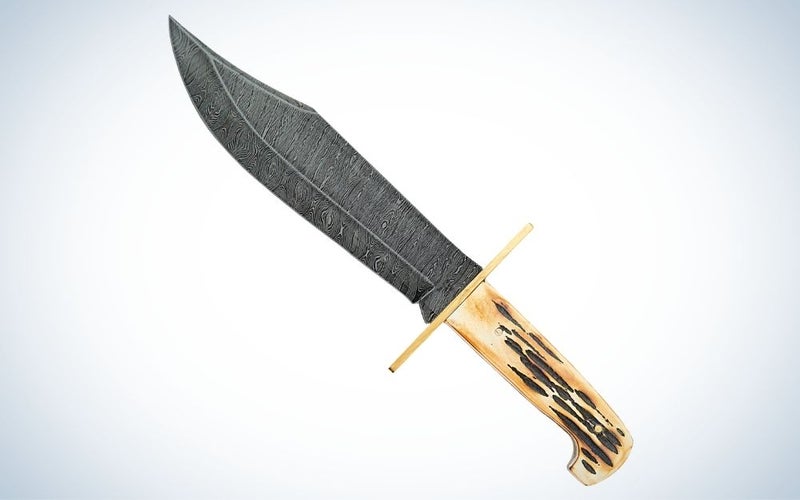 Bear & Son Cutlery Bowie is the best bowie knife with Damascus blade.