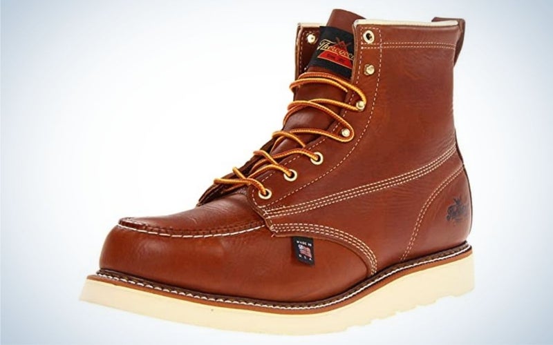 Thorogood American Heritage 6” Steel Toe Work Boots are the best steel toe work boots for concreate.