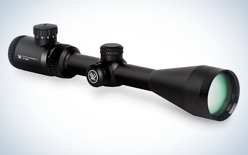 Vortex Crossfire II 3-9x50 with V-Brite Reticle is the best value scope for 3030.