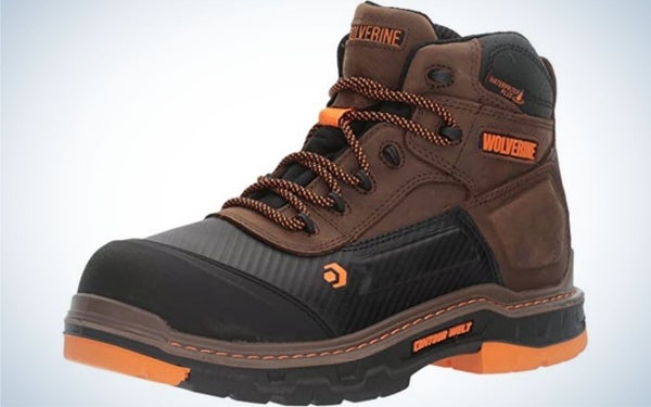 Wolverine Overpass 6â Work Boot are the best work boots for sore feet.