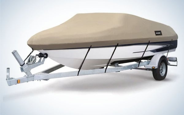 MSC Heavy Duty 600D Waterproof Boat Cover is the best overall boat cover.