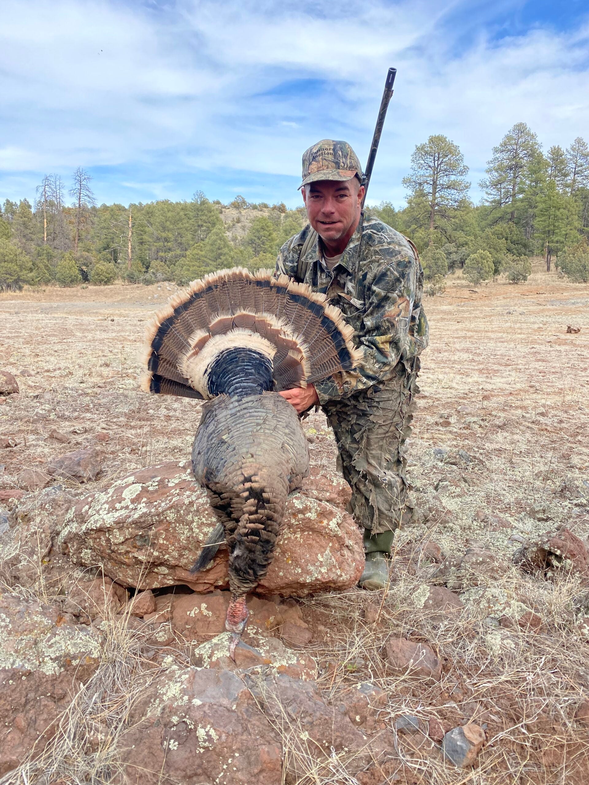 picture of the hunter with the turkey