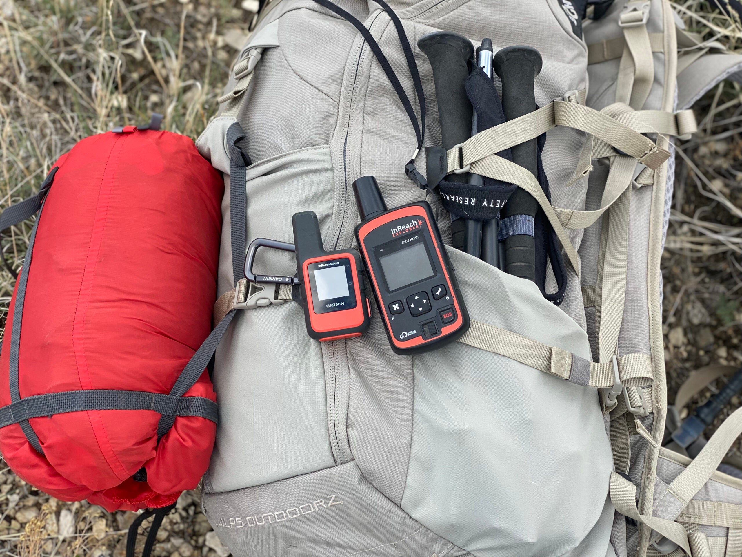 The InReach Mini 2 is located next to an inReach Explorer, showing the resizing on the models. 
