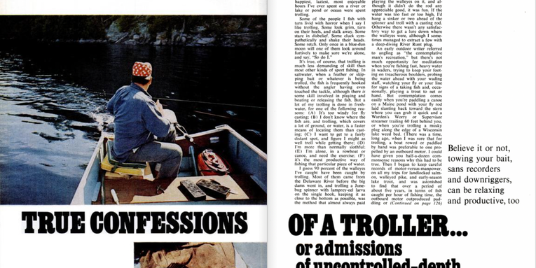 F&S Classics: True Confessions of a Troller… Or Admissions of Uncontrolled-Depth Fishing