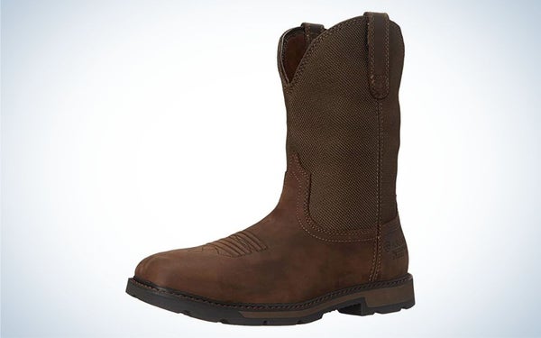 Ariat Groundbreaker Wide Square Toe Work Boot is the best pull on steel toe boot.