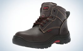 Skechers Men's Burgin-Tarlac Industrial Boot is the best budget steel toe boot.