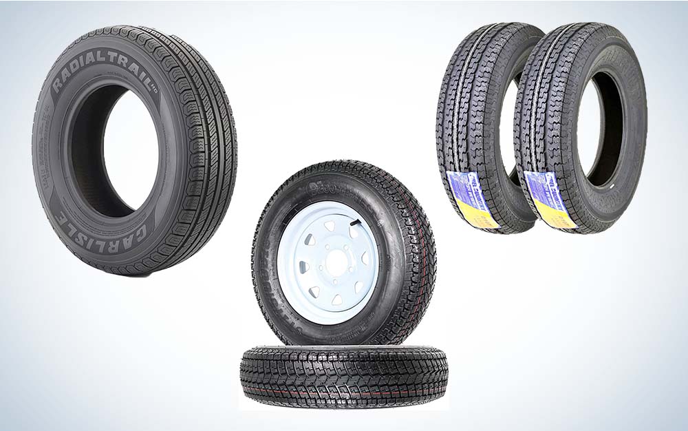 Best boat trailer tires on display for an online store.