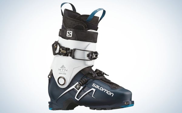 Salomon MTN Explore Ski Boots are the best backcountry ski boots for wide feet.