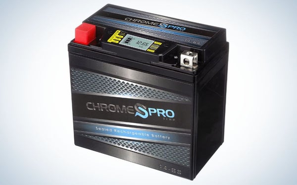 Chrome Battery YTX14-BS Pro Series iGel is the best overall ATV battery.