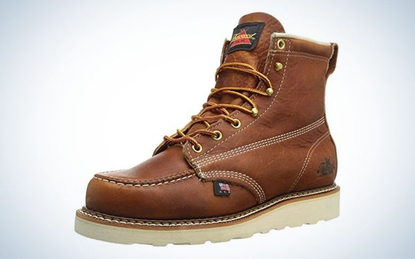 Thorogood Men’s American Heritage Moc Toe Work Boot is the best for concrete.