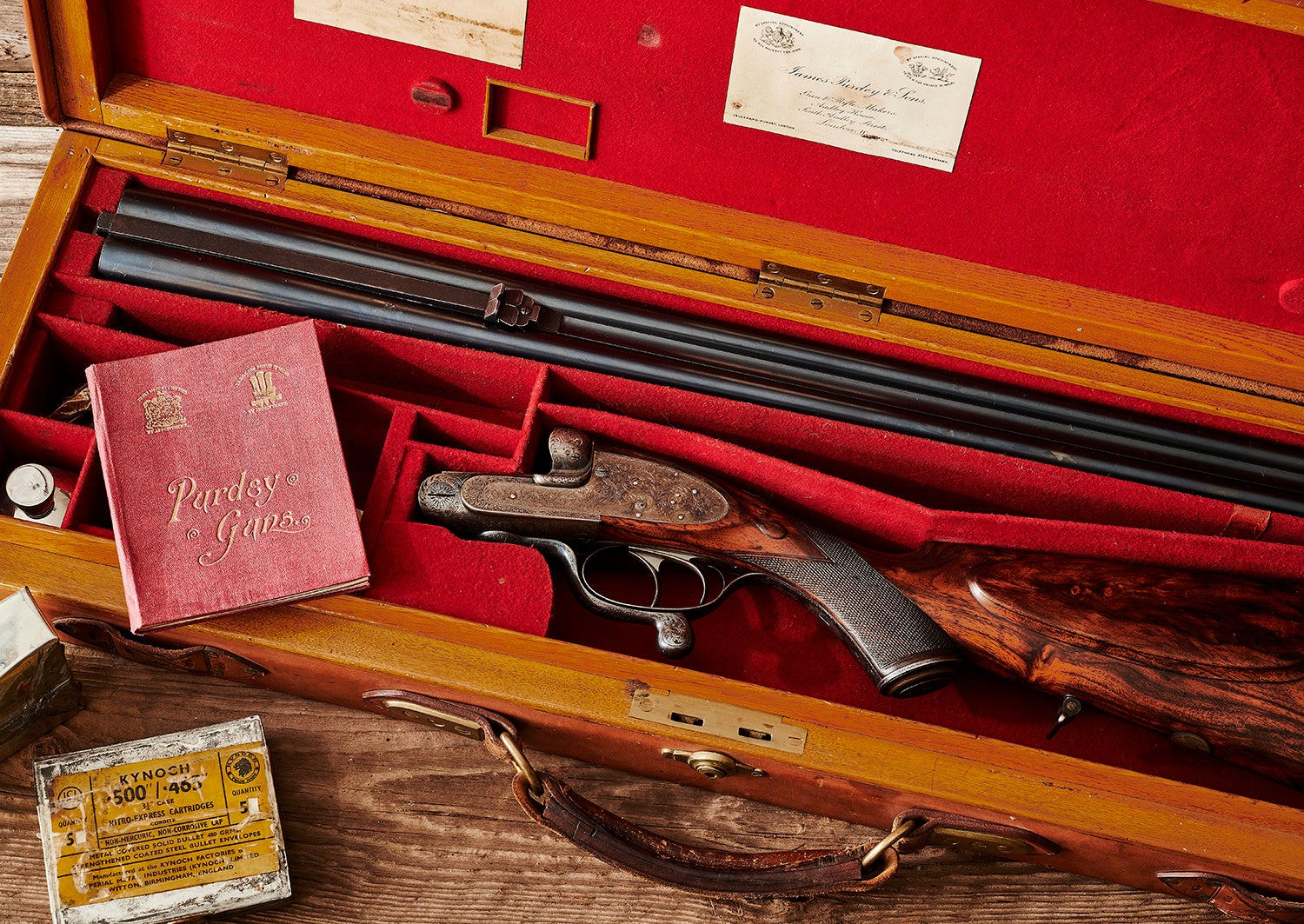 vintage Purdey gun in case