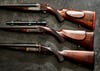 three double rifles