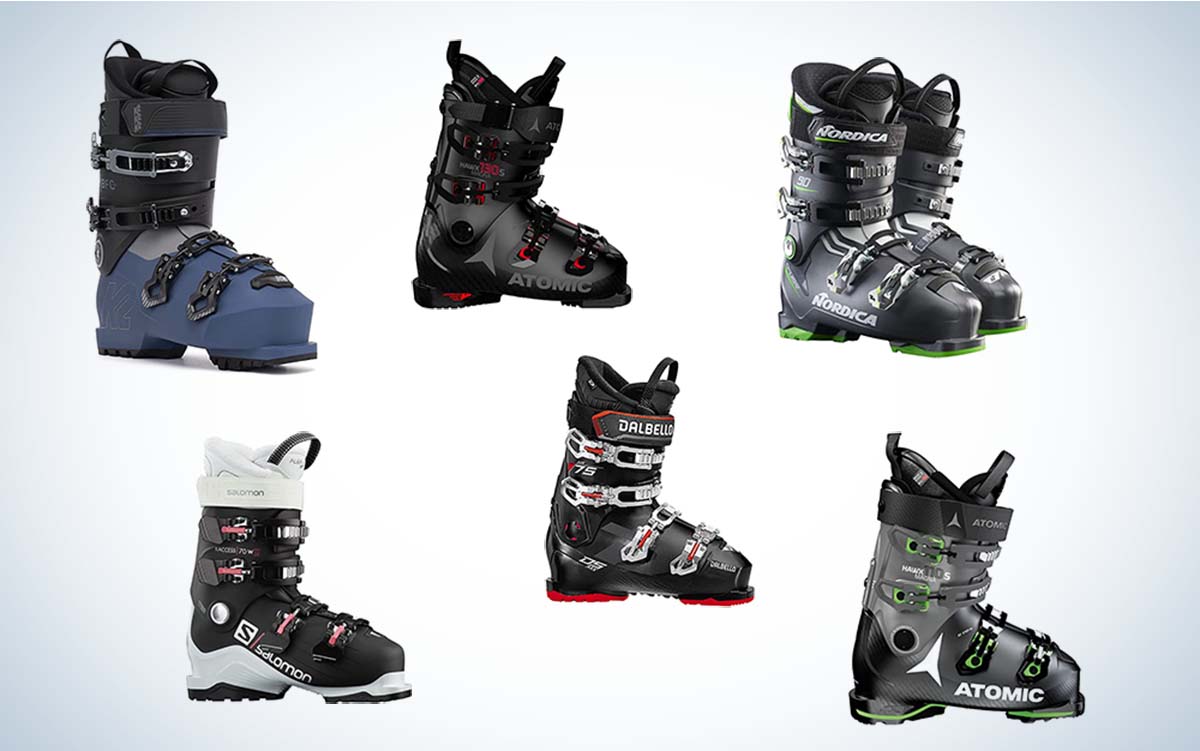 Best ski boots for wide feet collage