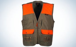 Gamehide Shelterbelt Mid-weight Vest is the best budget upland hunting vest.