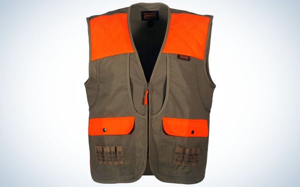Gamehide Shelterbelt Mid-weight Vest is the best budget upland hunting vest.