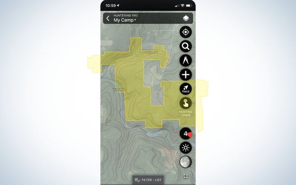 HuntStand Pro is the best GPS app.