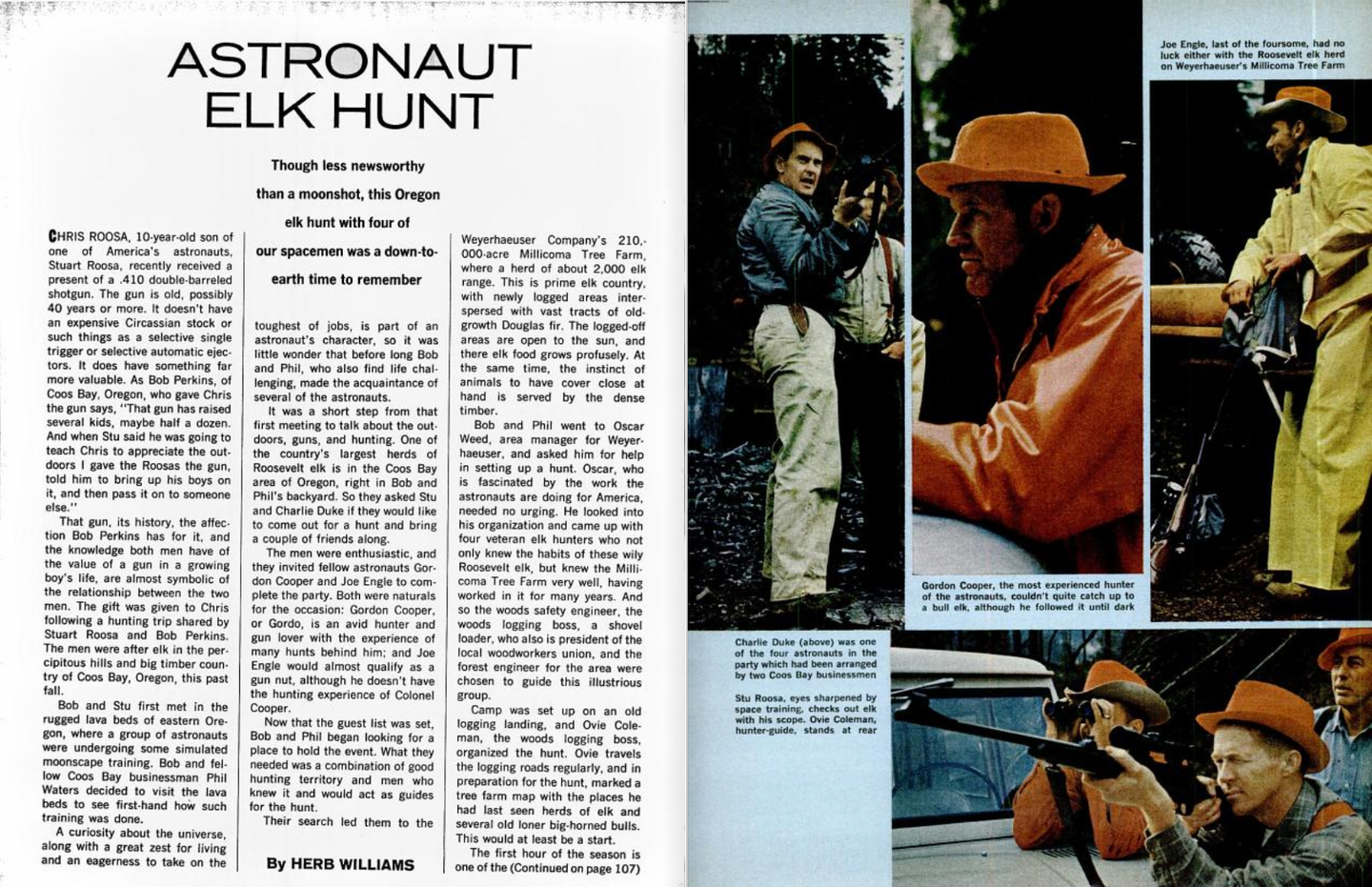 Astronaut Elk Hunt story in Field & STream