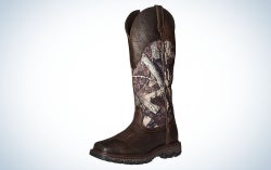 Ariat Men’s Conquest Snake Boots are the best overall.