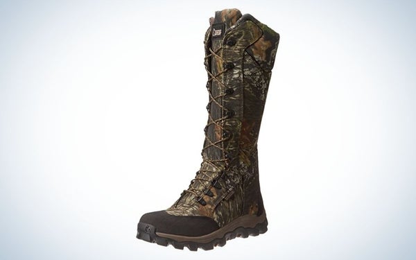Rocky Men’s Lynx Waterproof Snake Hunting Boots are the best lace up.