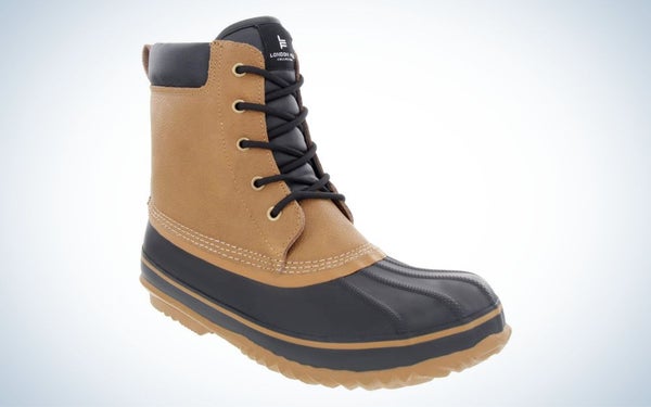 London Fog Mens Ashford Waterproof and Insulated Duck Boots are the best on a budget.