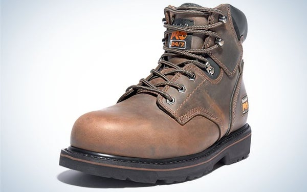 Timberland Pro Men’s Pit Boss Work Boot are the best budget work boots for plantar fasciitis.